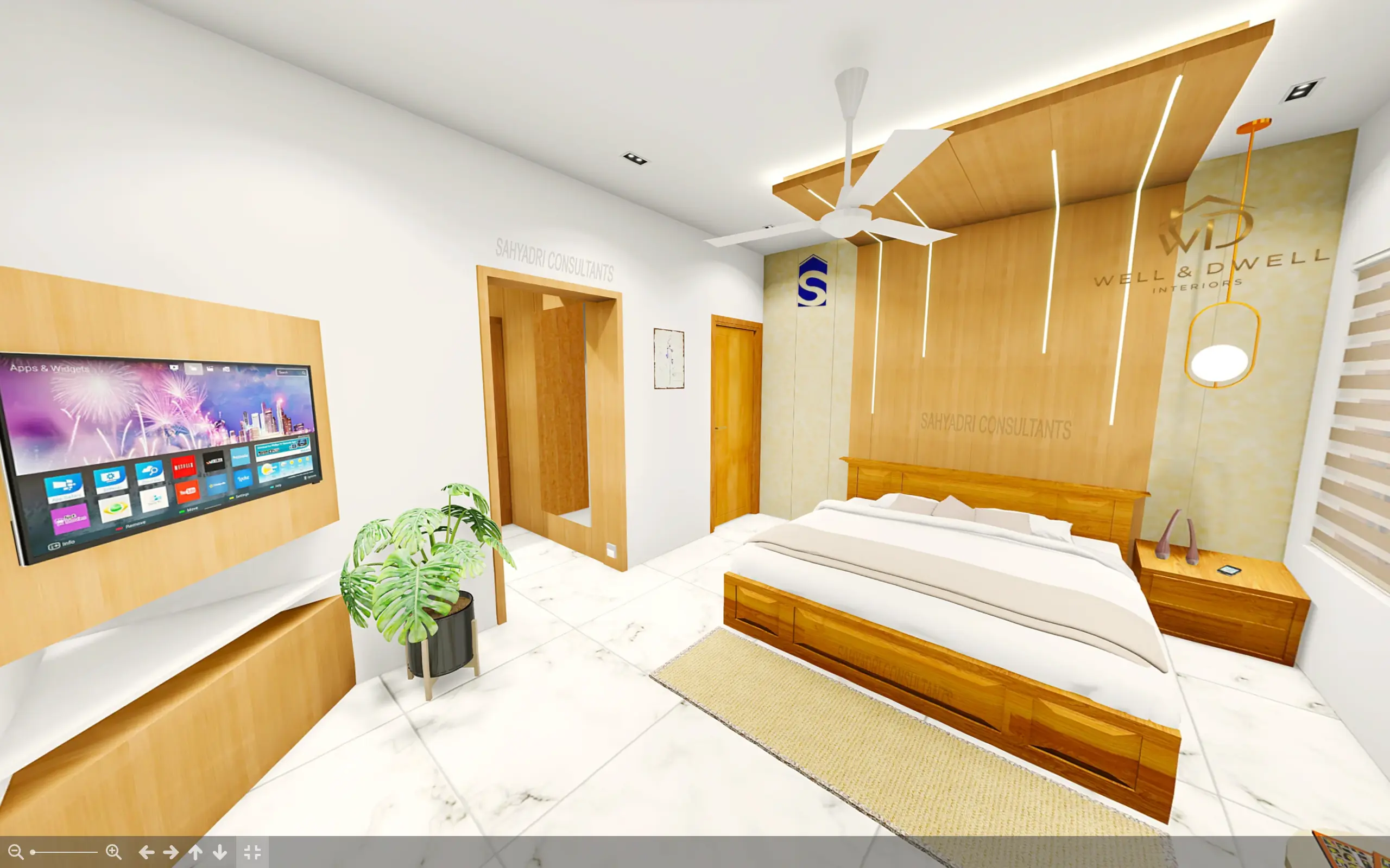 360° virtual tour of modern architectural project